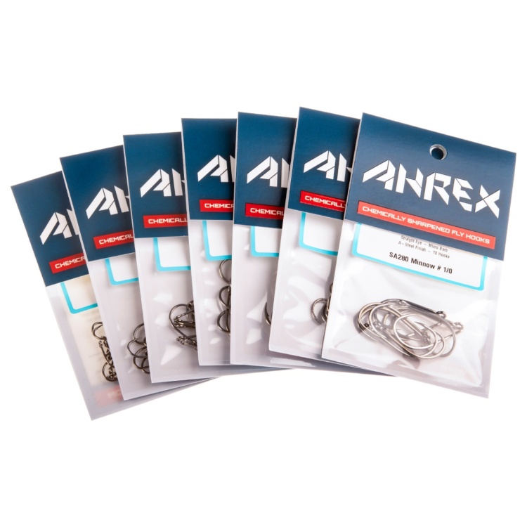 Ahrex Sa280 Sa Minnow #1 Fly Tying Hooks Stainless Steel For Smaller Baitfish Fly Imitations